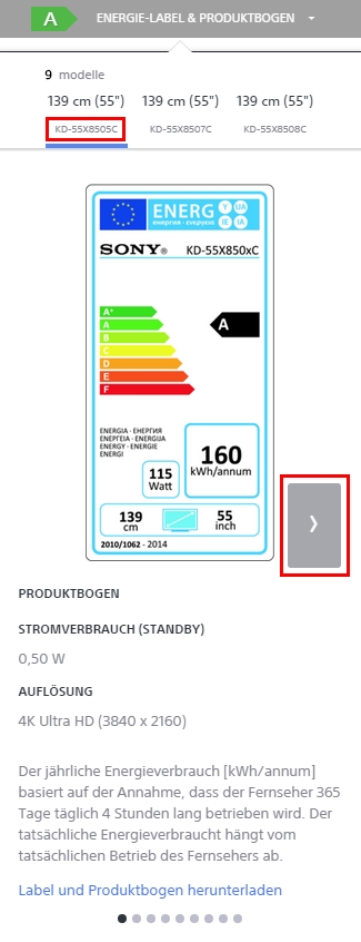 Dropdown-Element Energy (Energie)