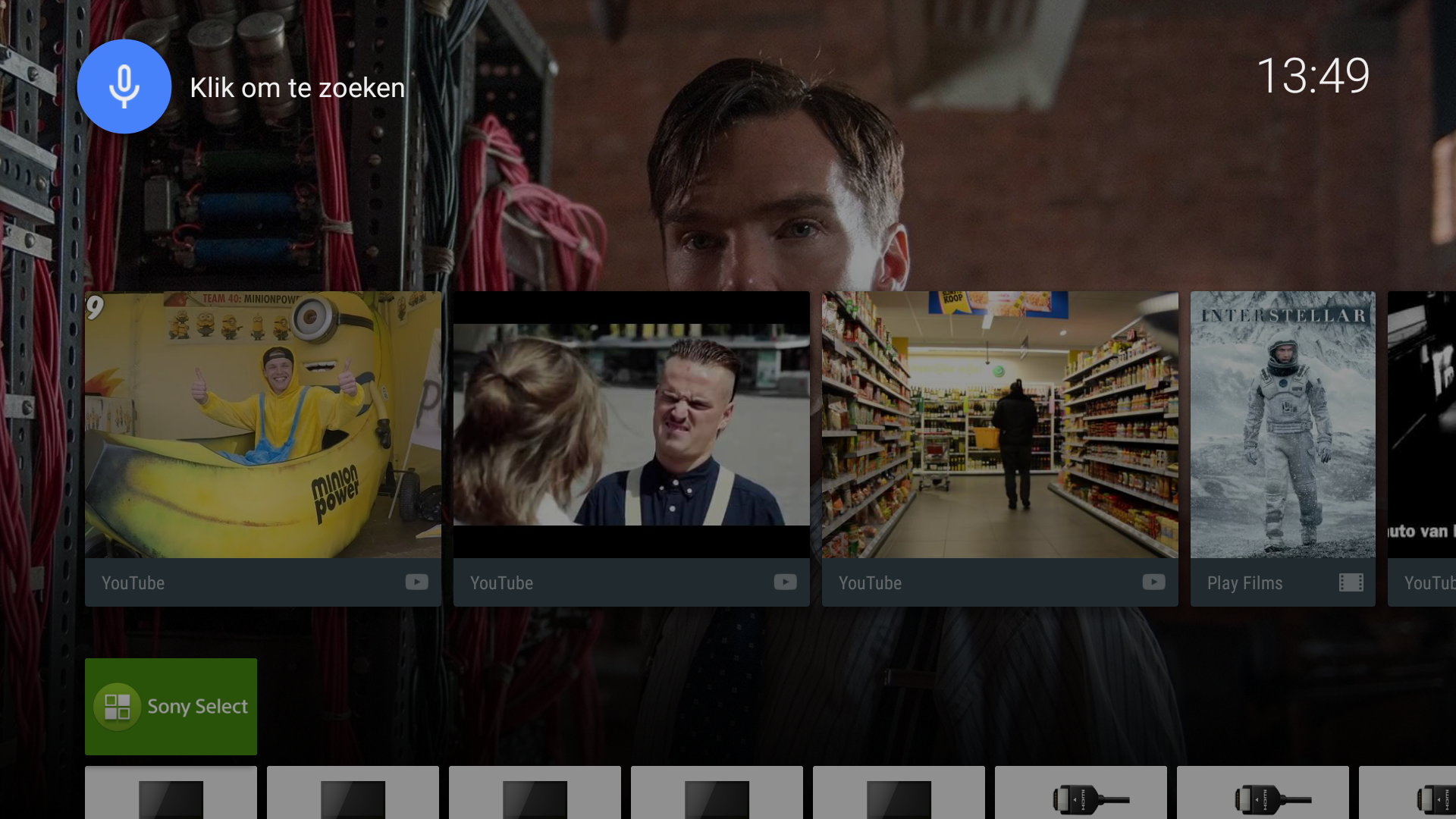 Menu voor gesproken zoeken