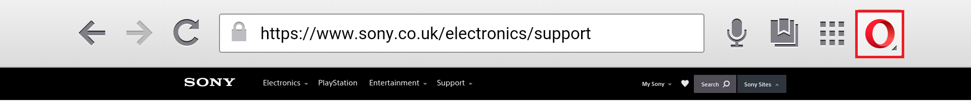 Pictogram van tv-browser Opera