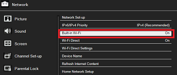 Built-in Wi-Fi