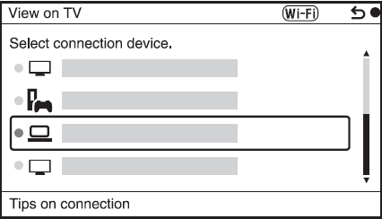 Lista de dispositivos