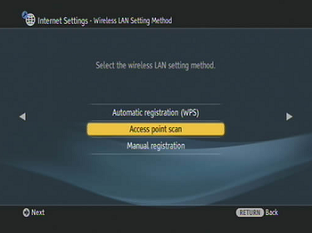 Opciones de Ajustes LAN