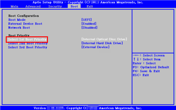 [Boot]画面