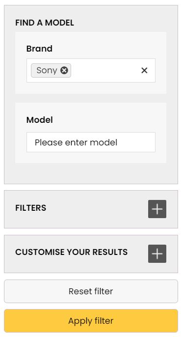 search panel on the AU Gov website