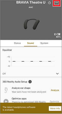 Az iPhone készülékeken a három pont egymás mellett látható.