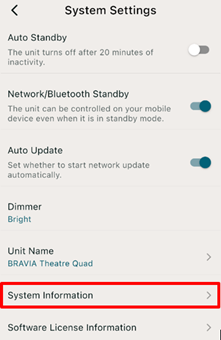 System Information (systeminformation) finns på den andra raden underifrån.