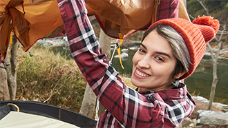 A cropped image, with the woman’s facial expression easier to recognize.