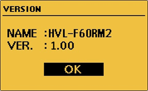 The version is displayed