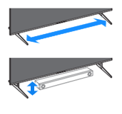 The height of the stand can be changed.