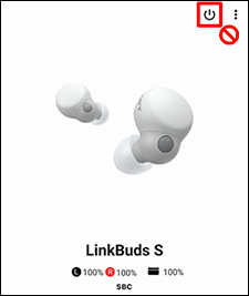 The [Power button] is located at the top right of the screen.