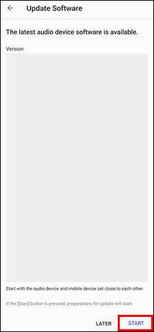 [START] vises nederst til høyre på skjermen.