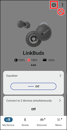 [電源按鈕] 位於螢幕右上角。