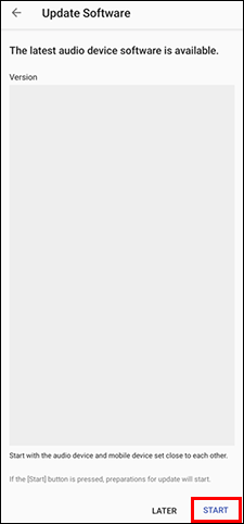 Hay botones [MÁS TARDE] y [INICIO] en la parte inferior derecha de la pantalla.
