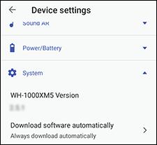 Phiên bản firmware được hiển thị ở góc trái, chính giữa màn hình.
