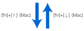 Use of keyboard shortcuts to switch among view modes.