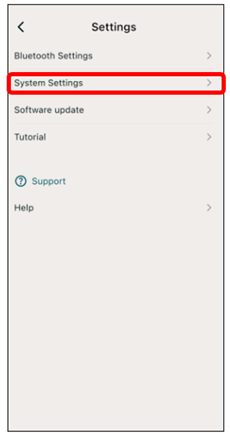 System Settings is located in the second row from the top.