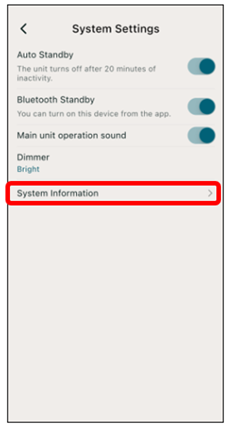System Information is located at the bottom.