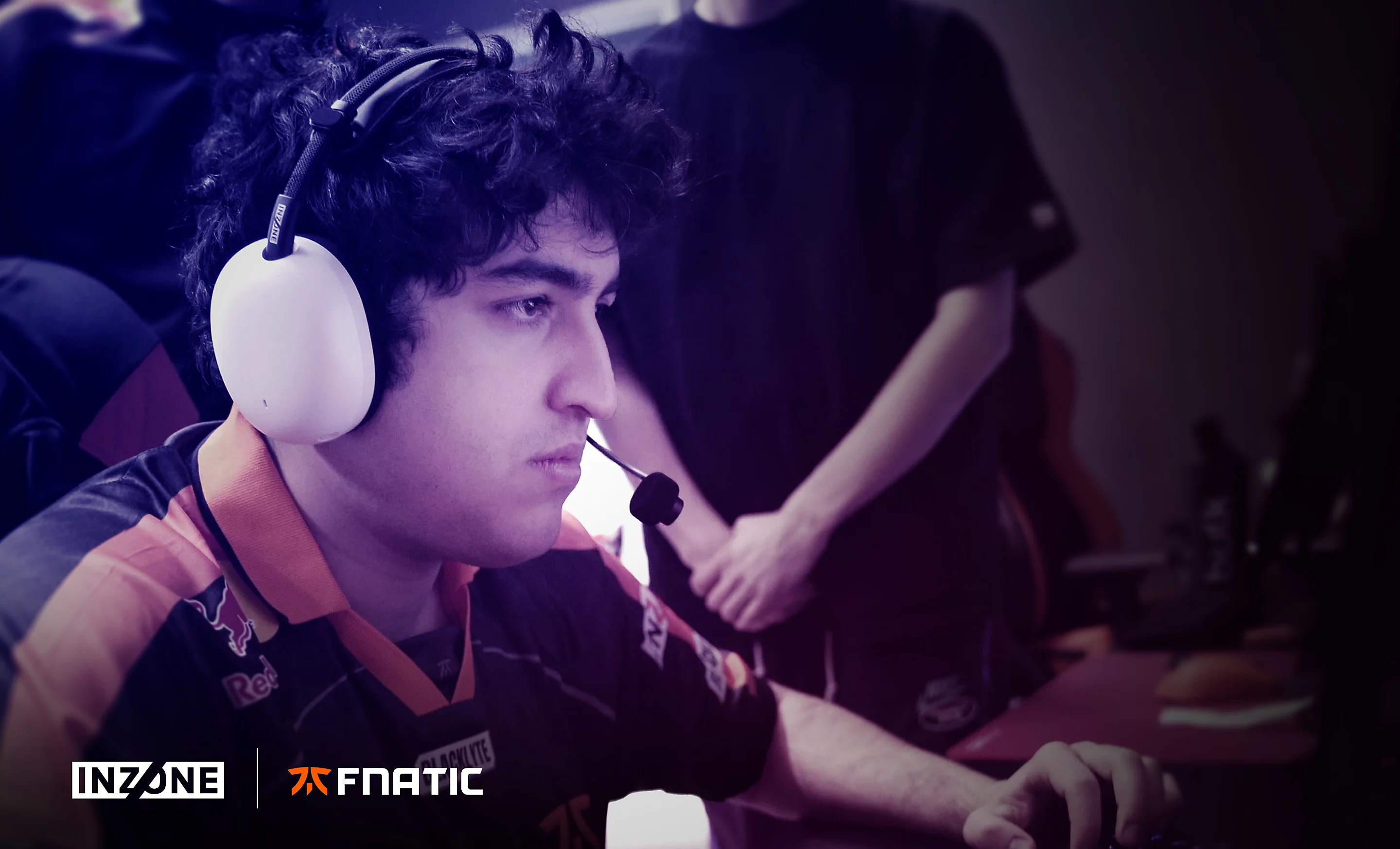 Person wearing an INZONE gaming headset