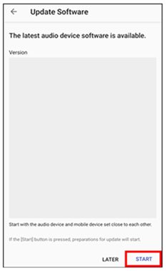 [START] is located in the lower right corner of the screen.