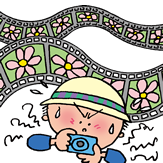 長時間動画撮影をしているイメージイラスト
