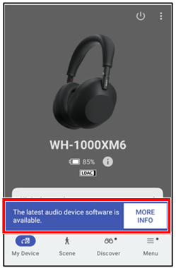 The message screen appears at the bottom of the application screen.