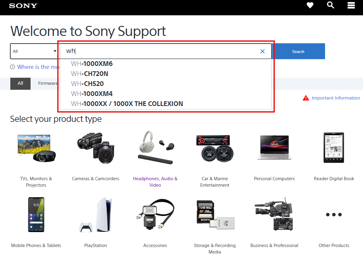 search model