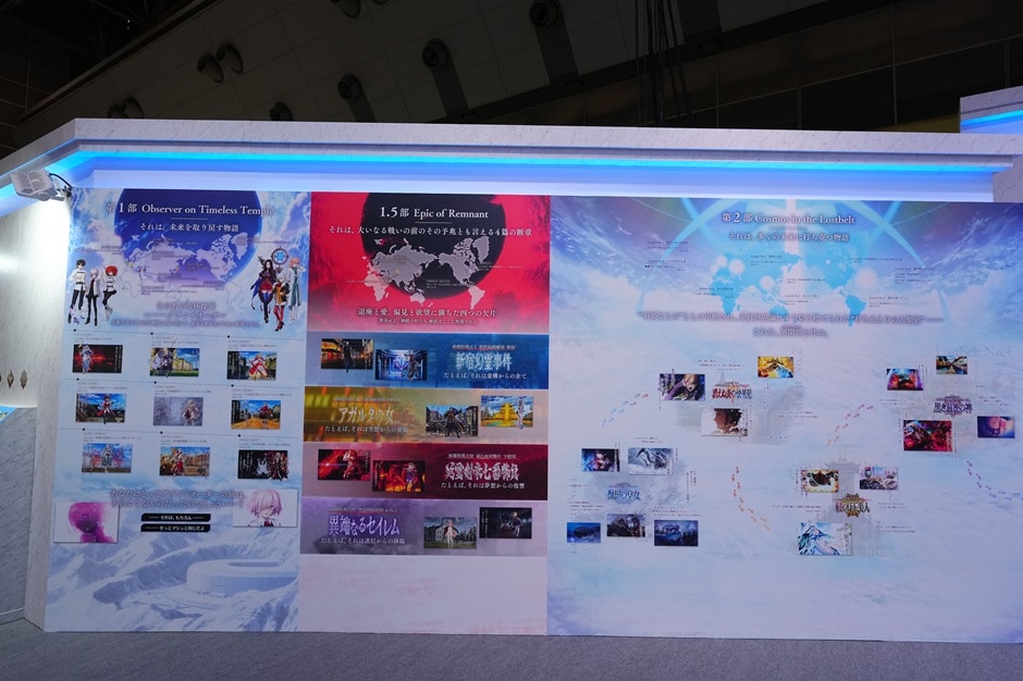 A photo of a panel displaying a list of series titles.