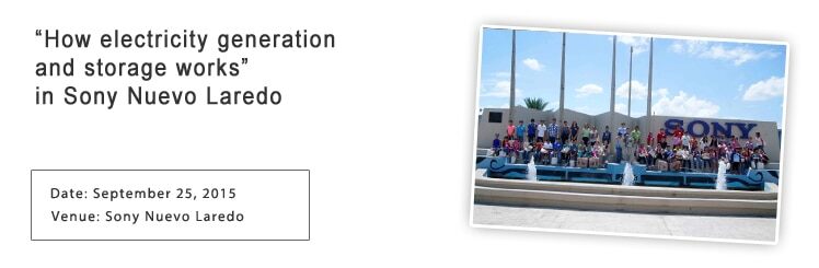 'How electricity generation and storage works' in Sony Nuevo Laredo