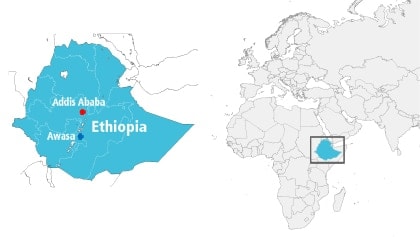 エチオピア連邦民主共和国 地図