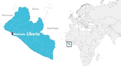 Liberia Map
