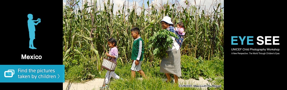 Mexico Find the pictures taken by Children EYE SEE UNICEF Child Photography Workshop A New Perspective: The World Through Children's Eyes