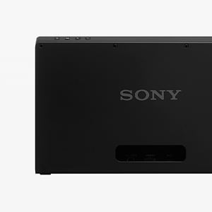 Sony logo on the back of the display