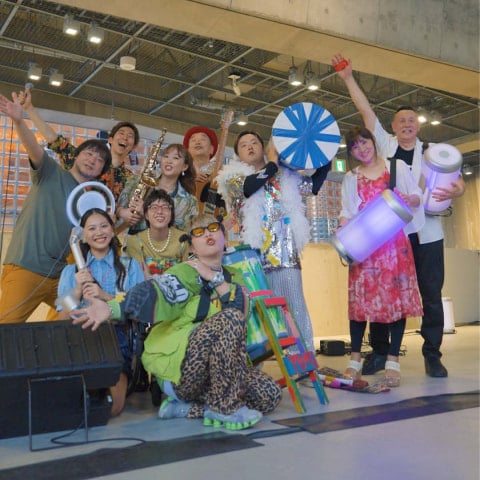 A group photo of the performing artists