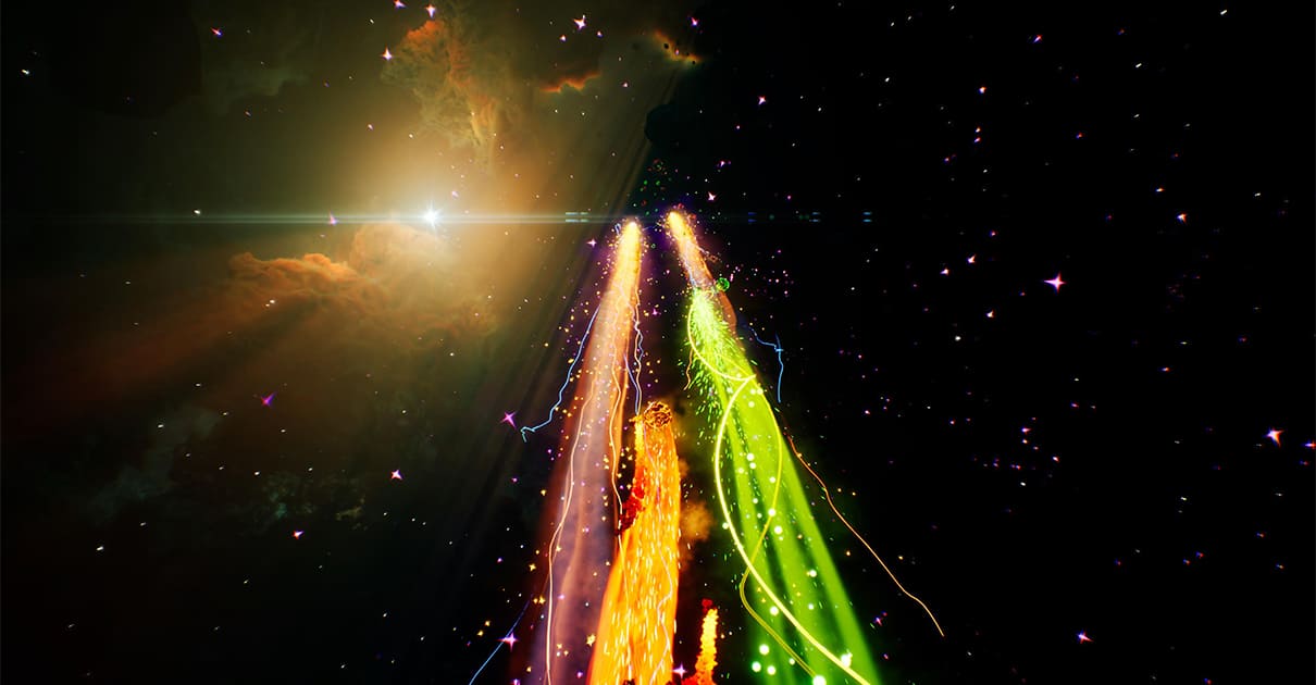 A scene from the game "Meteora"