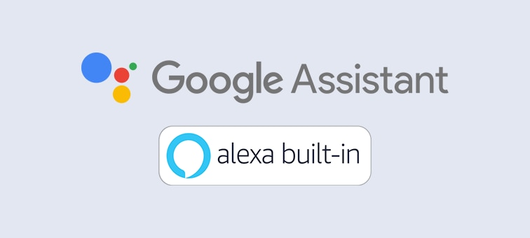 Google Assistant ands Alexa built-in logo