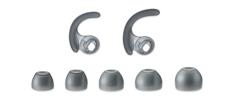 Multiple sizes of arc supporters and long hybrid silicone rubber earbuds
