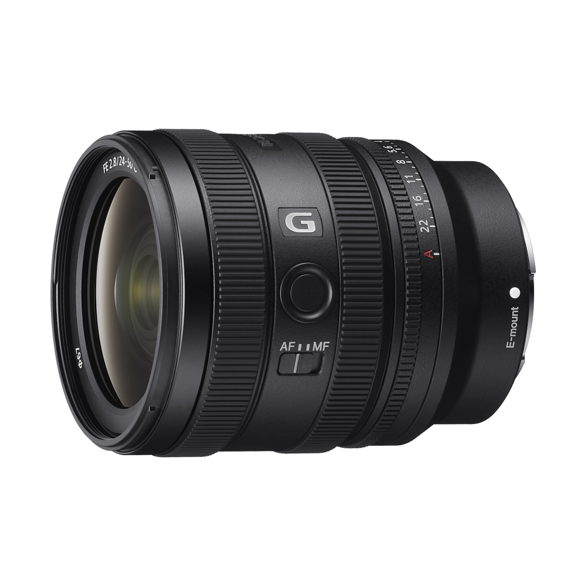 FE 24-50mm F2.8 G Compact, lightweight standard zoom lens with large F2.8 constant aperture
