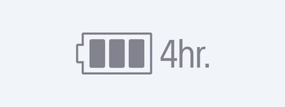 4 hr battery life