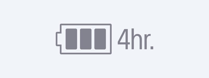 4 hr battery life