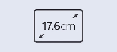 See and control everything on a flush 17.6cm touchscreen 