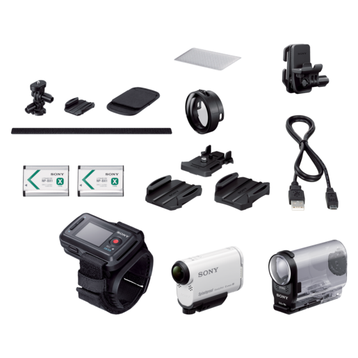 AS200V Action Cam with Wi-Fi & GPS and Travel Kit