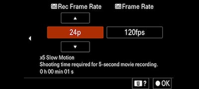 Quay video với tốc độ khung hình cao, lên đến 4K 120p