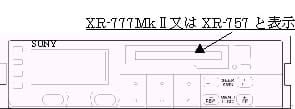 XR-777Mk ⅡはXR-757と表示
