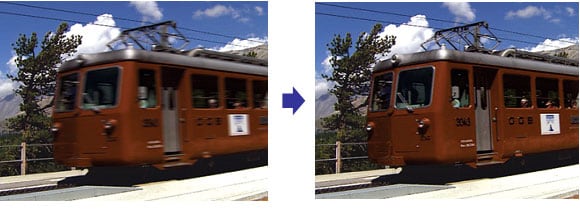 ハイフレームレートの効果を分かりやすく説明するためのイメージ