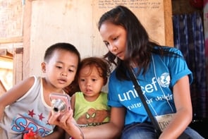 被災した子どもたちの希望の写真