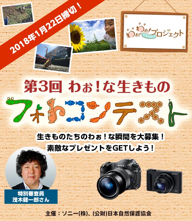 第3回 わぉ！な生きものフォトコンテスト