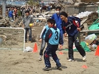 サッカーを通じた地域復興支援