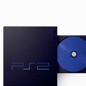 PlayStation&reg; 2のディスク部に寄った写真