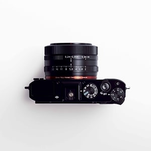 DSC-RX1の上面の写真