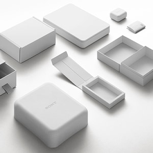 ブレンドの比率によって様々な形状に変化させられるオリジナルブレンドマテリアル